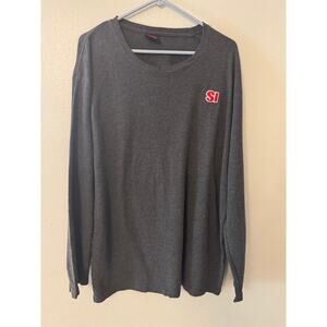 Sport Illustrated waffle knit thermal long sleeve grey men's shirt XXL